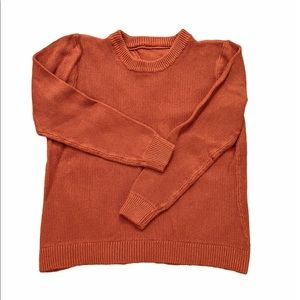 Rust Open-Back Sweater